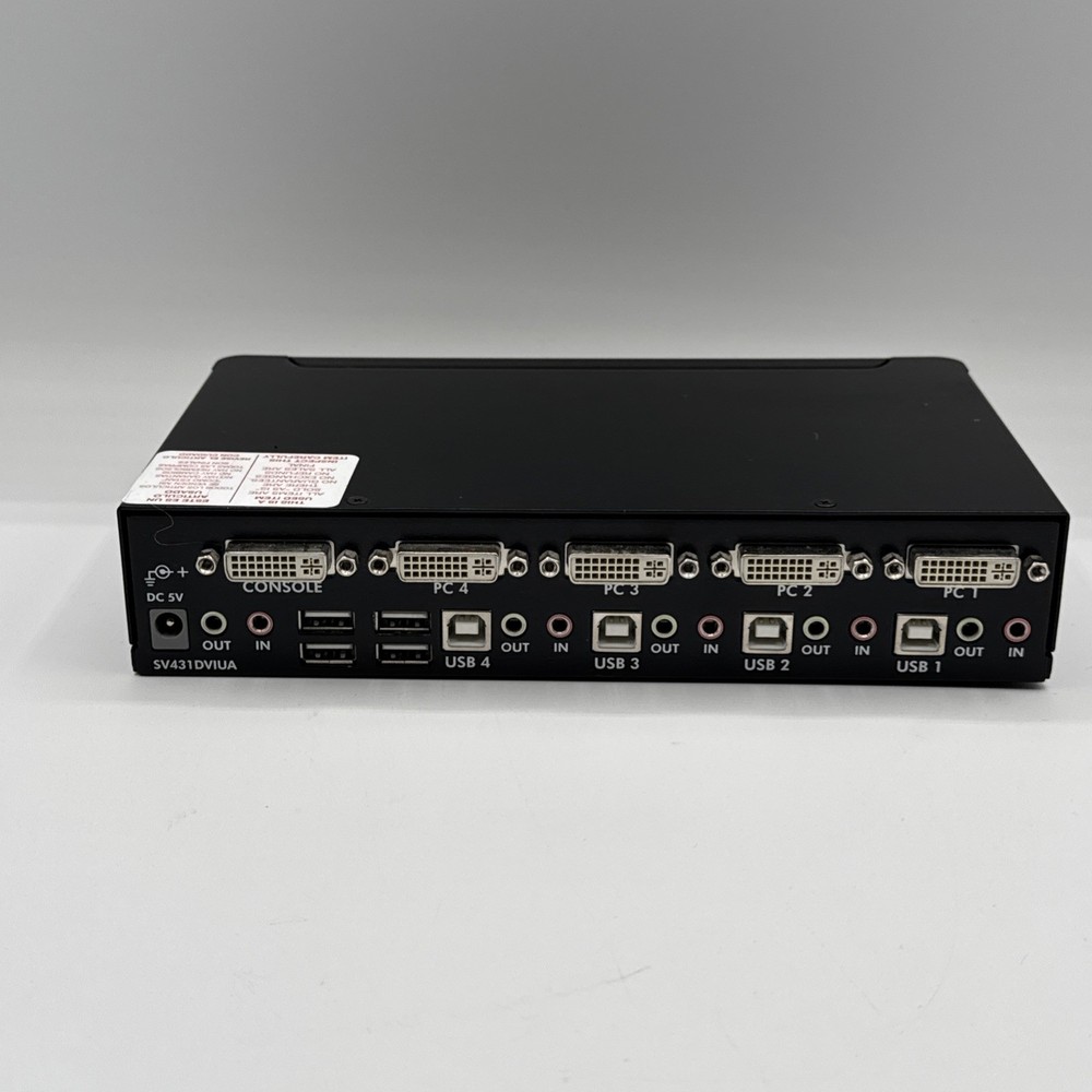 Star Tech SV431USB 4 Port KVM Switch No Power Adapter Or Cables
