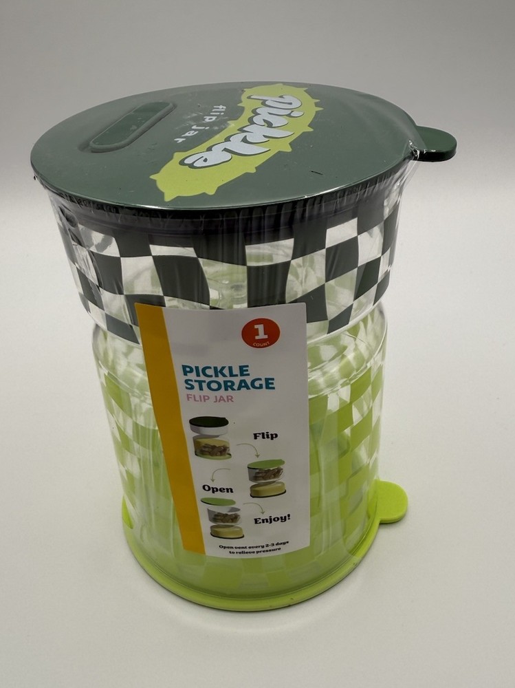 Target Bullseye Playground Pickle FLIP Strain Jar Storage Container Plastic