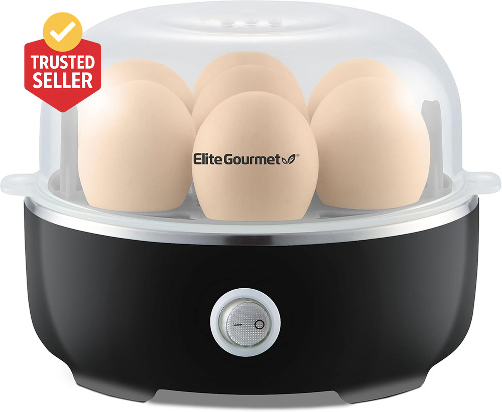 EGC115B Easy Egg Cooker Electric 7-Egg Capacity, Soft, Medium, Hard-Boiled Egg C
