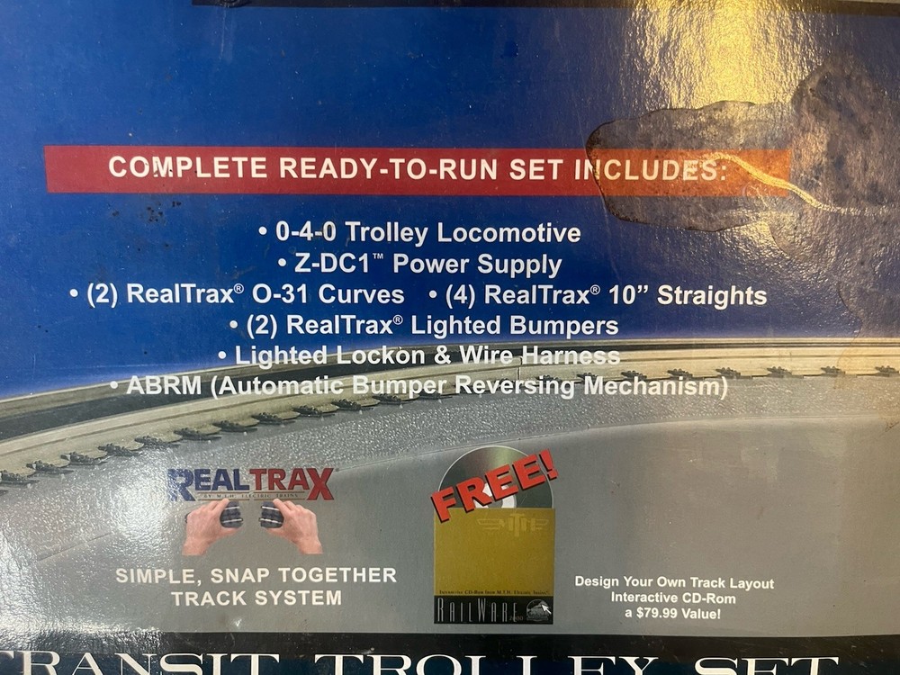 Rail Kibg Ready to Run NYC Transit Trolley Set