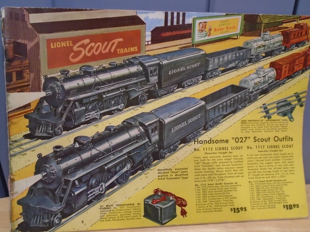 ORIGINAL LIONEL 1949 CATALOG MISSING PAGES 3+4 + FRONT AND REAR COVERS