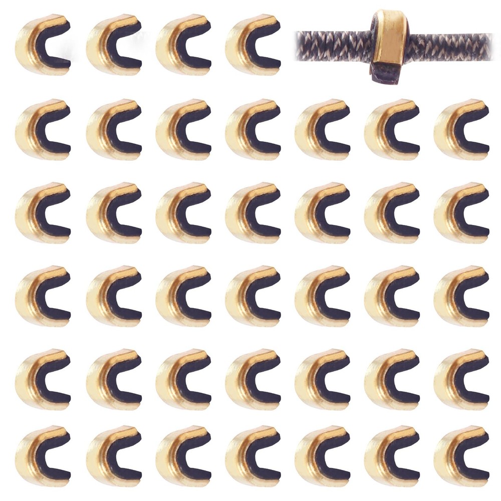 Bow String Nock Points - 40 Packs Arrows Bowstring Nocking Point Set Archery