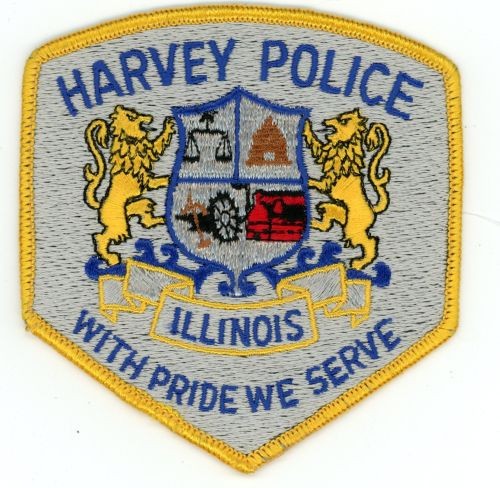 ILLINOIS IL HARVEY POLICE NICE SHOULDER PATCH SHERIFF
