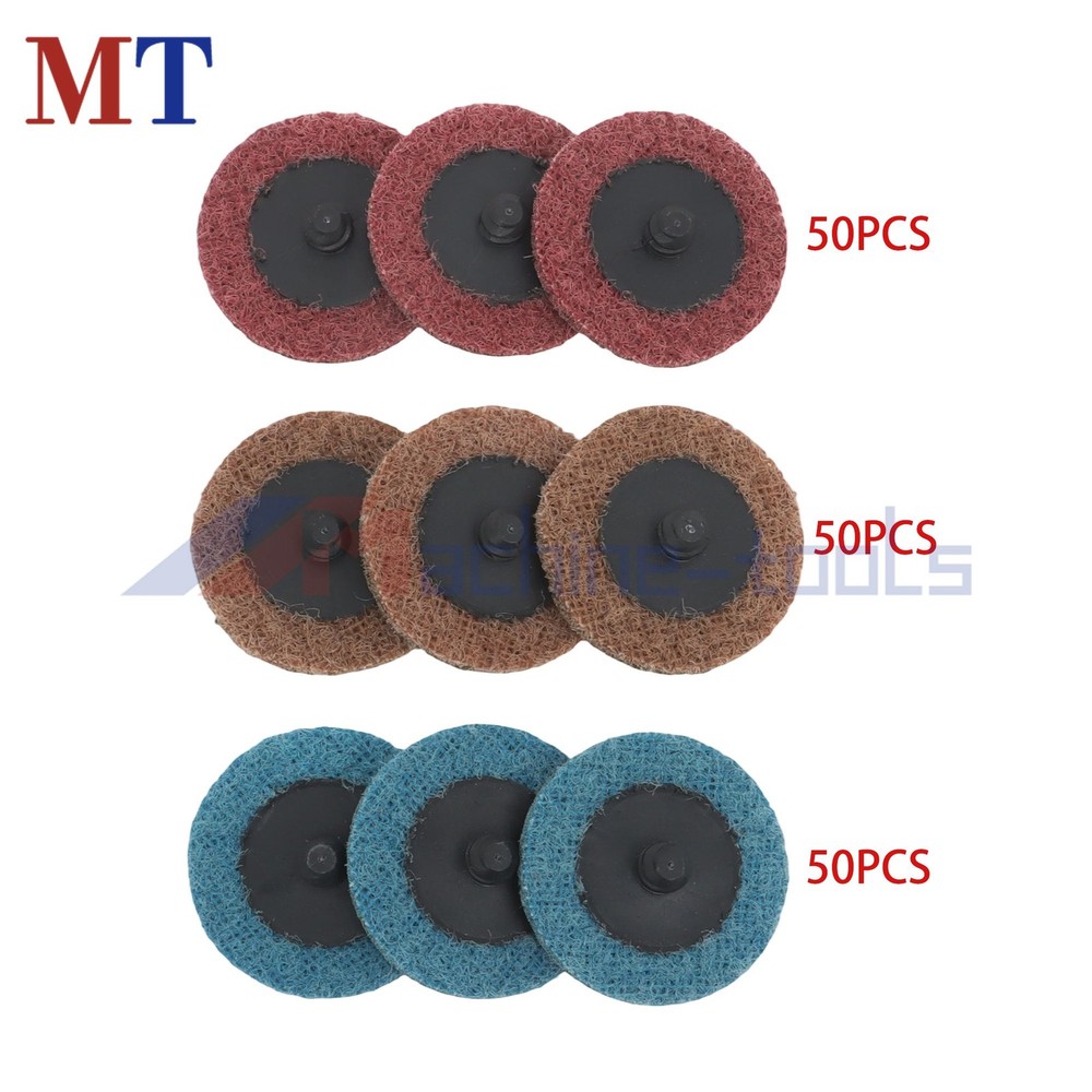 2" Surface Conditioning Sanding Discs Quick Change Fine Medium Coarse - 150 Pack