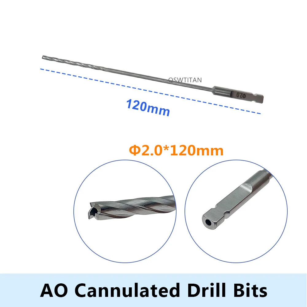 AO Cannulated Drill Bits Stainless Steel Orthopedic Bone Drill Bits Instrument