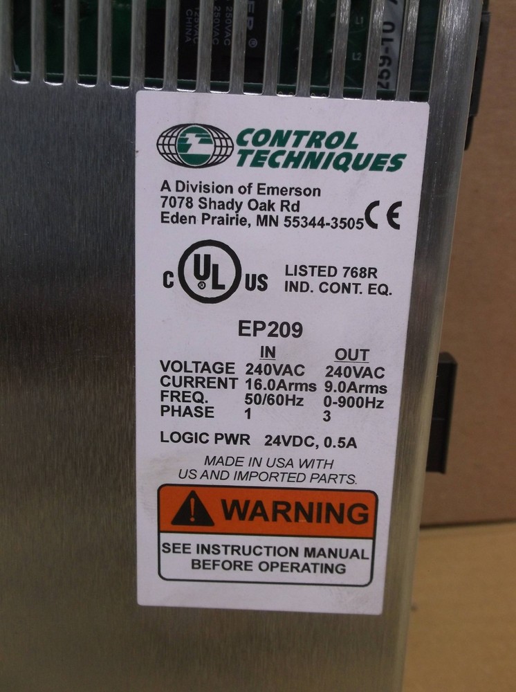 EP209-P00-EN00 Control Techniques Epsilon EP Servo Drive Emerson Nidec