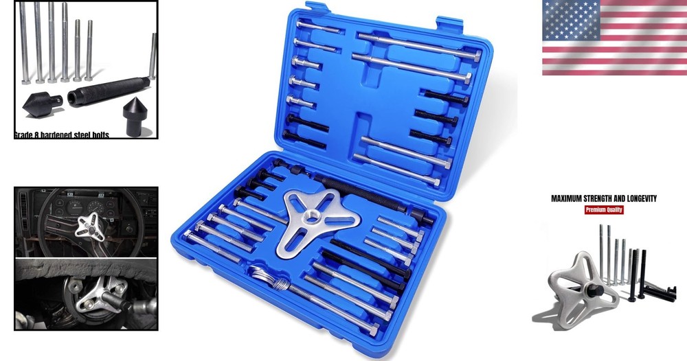 46pc Harmonic Balancer Puller Set, Blue