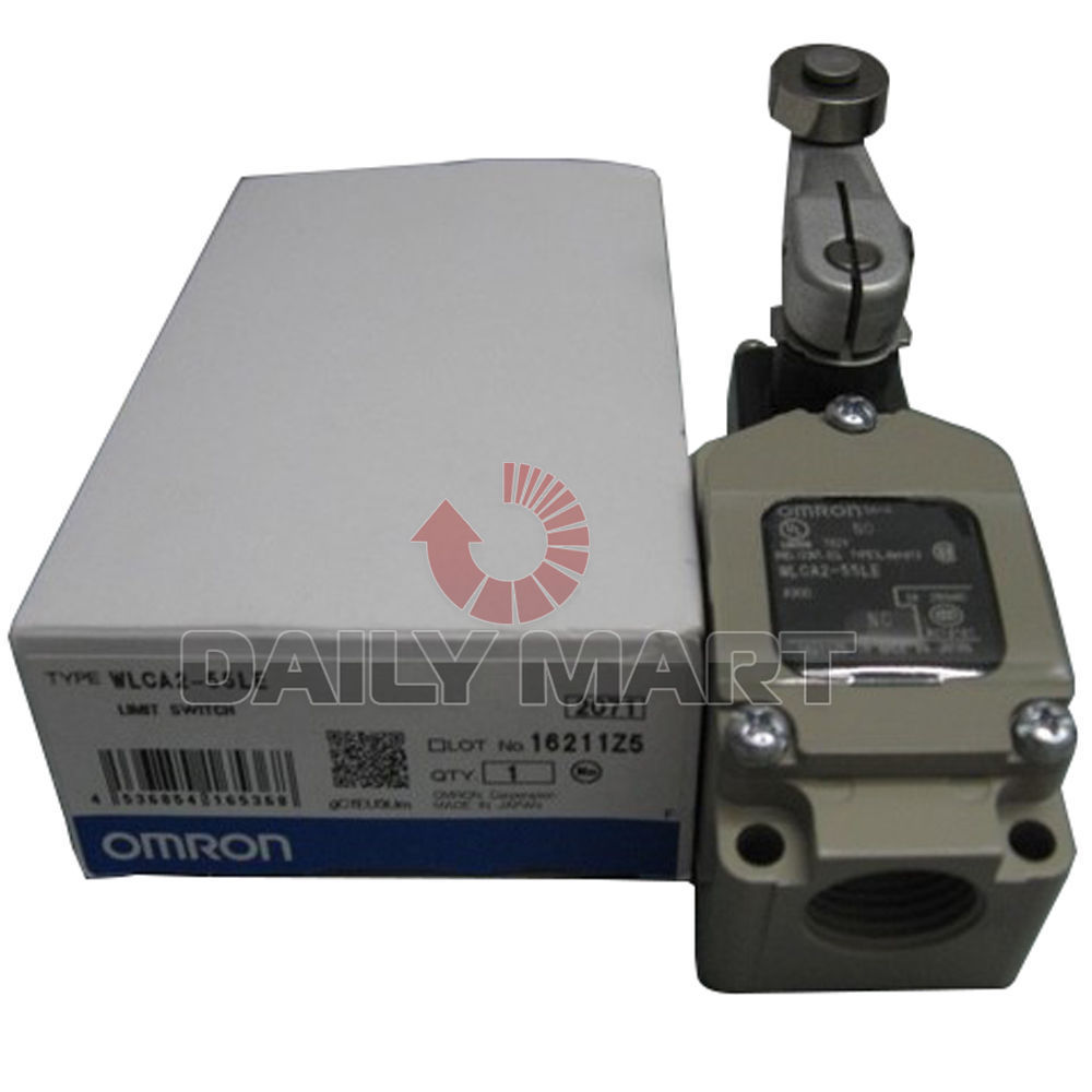 New Omron WLCA2-55LE Vertical Limit Switch SPDT 10A Roller Lever
