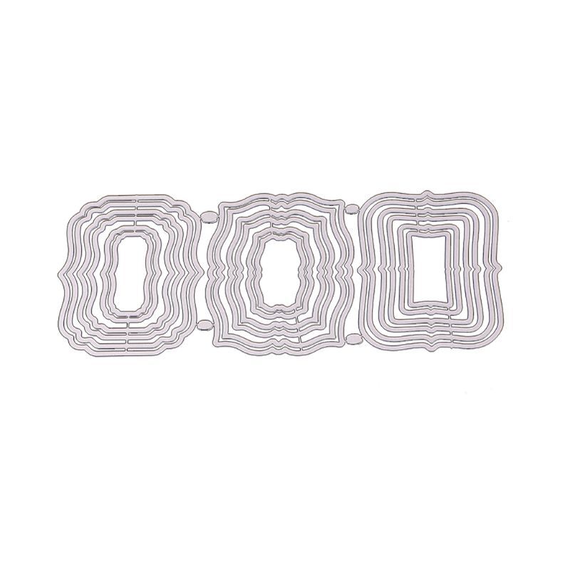 Nesting Geometric Shapes Cutting Dies Embossing Die Cuts for DIY Card Making