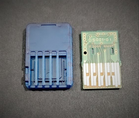 9 Pc. Blue Switch Replacement Case Fix Repair Broken Nintendo Game - Green PCB