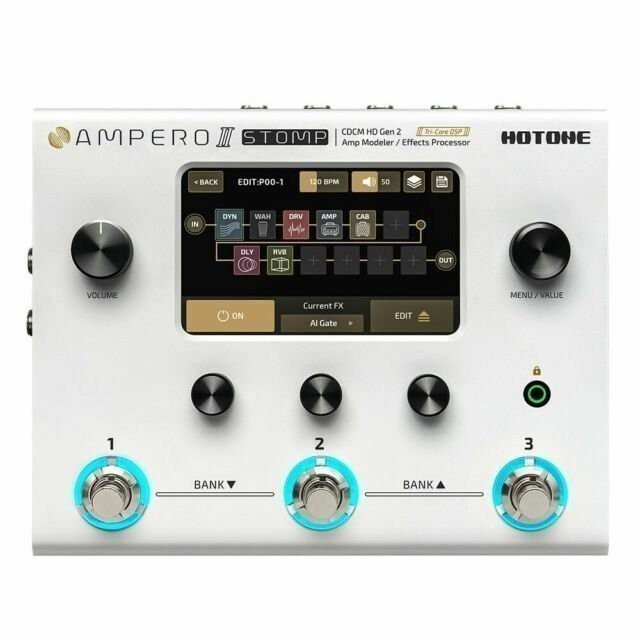 Hotone Ampero II Stomp CDCM HD Gen 2 Amp Modeler/Effects Processor