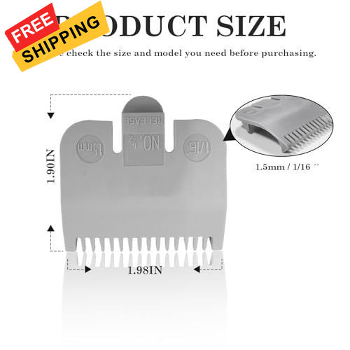 1/16" Replacement for Wahl Professional Attachment Clipper Guide Replacement...