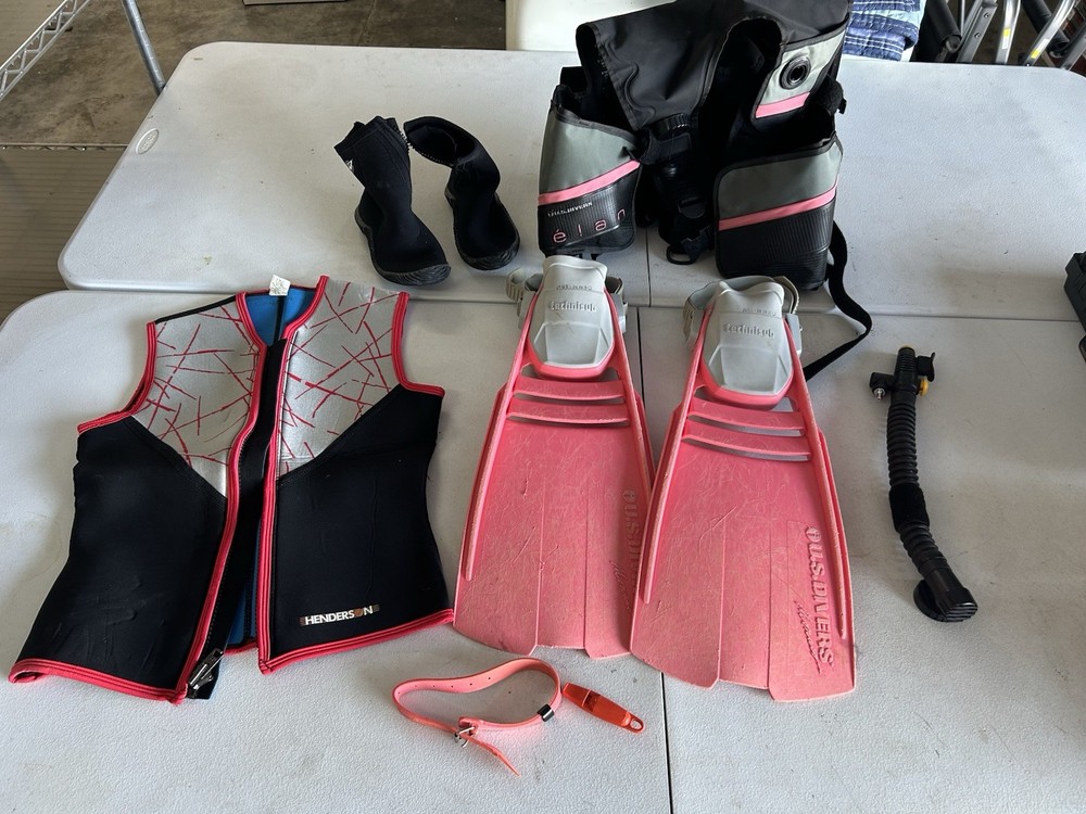 Scuba Gear With Bag & Accessories