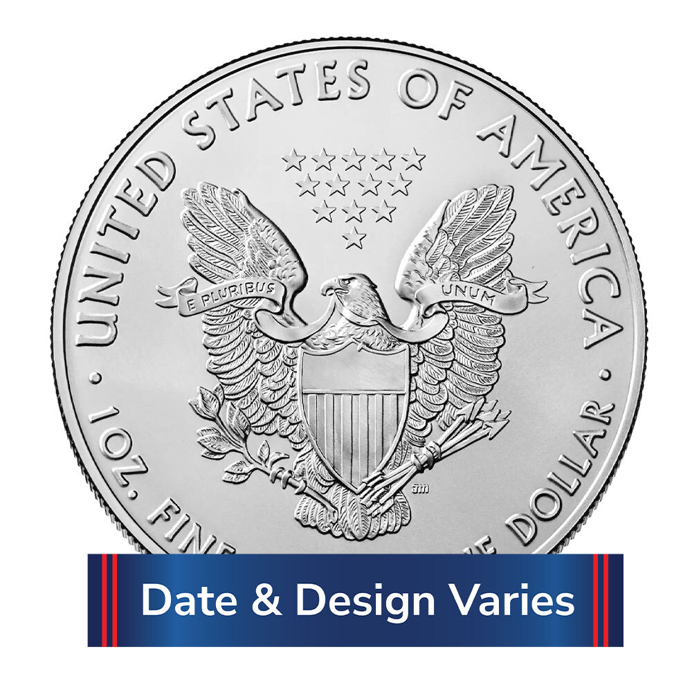 $1 American Silver Eagle 1 oz Random Year Brilliant Uncirculated