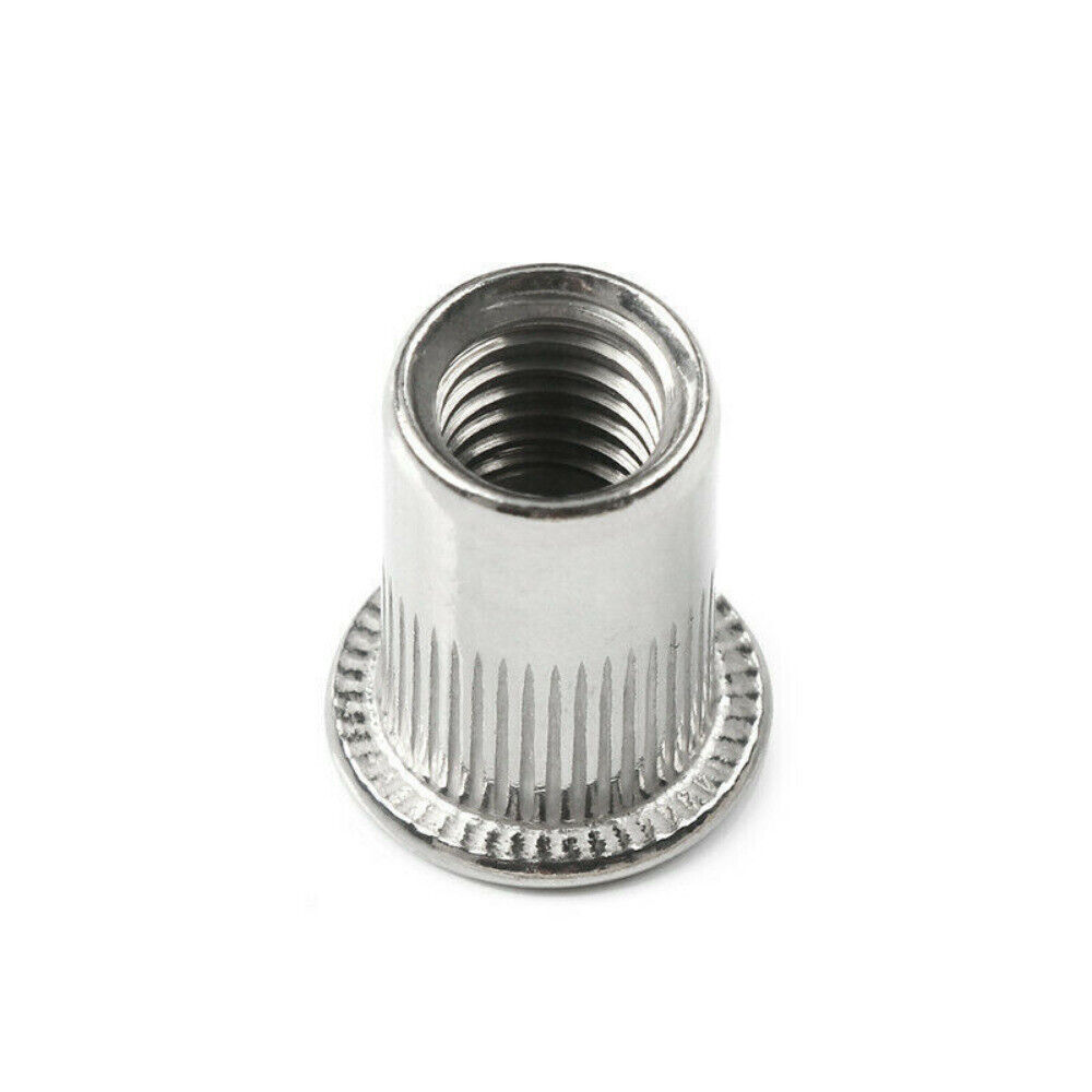 M3-M8 Aluminum Rivet Flat Head Threaded Set Rivet Nuts Blind Nutsert Kit 150PCS