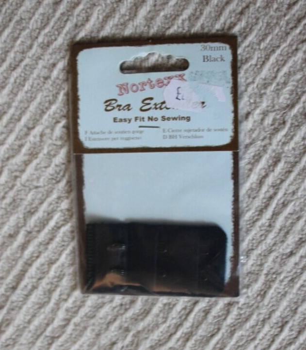 Nortexx Bra Extender 2 Hook Black. BNIP