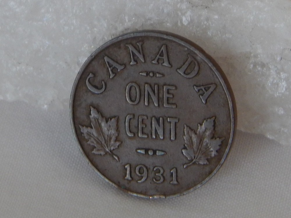 1931 Canada 1 Cent Penny Coin
