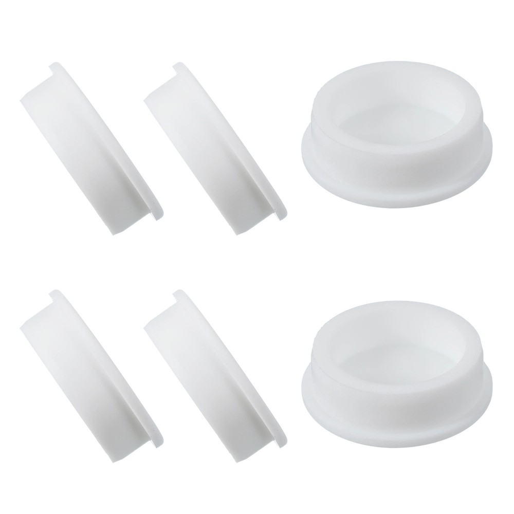 6 Pcs t Shaped Silicone Stopper, Dia 52 Mm/2.05" Rubber Plugs, White