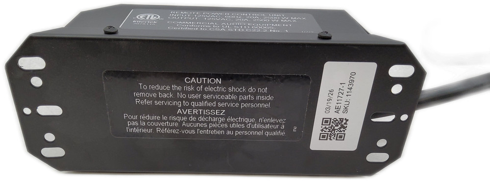 Lowell RPC-1-20A 20A Remote Power Control Unit