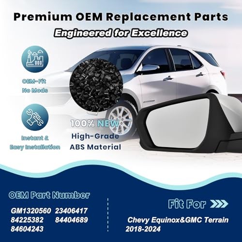 Side mirror assembly replacement, left side mirror assembly replacement, right