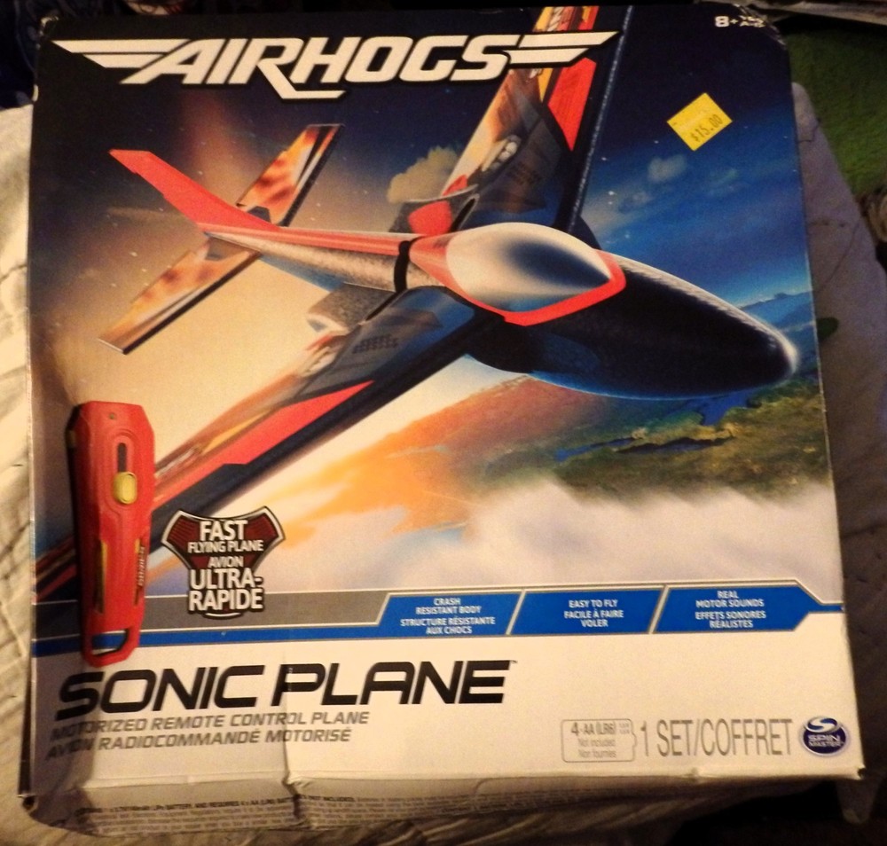 Airhogs Sonic Plane - Motorized Remote Control Plane (Spin Master) NEW
