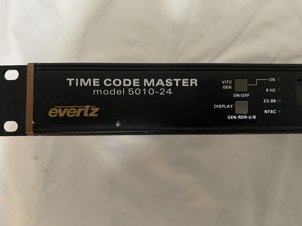 Evertz 5010-24Fps Time Code Master Generator/Reader Console