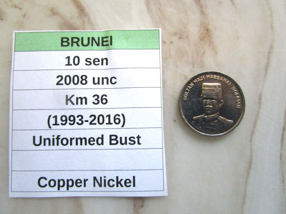 BRUNEI, 10 sen, 2008 unc, Km 36 (1993-2016)