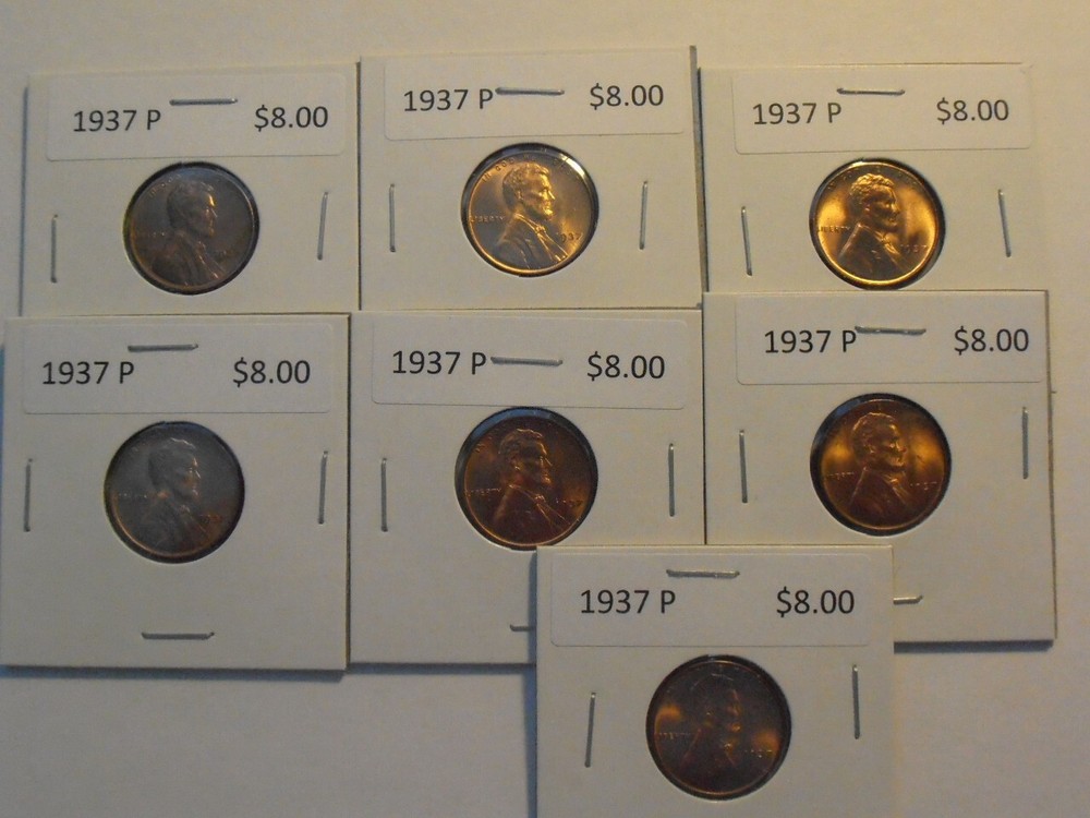 1937 P Lincoln Cent - ONE BU cent
