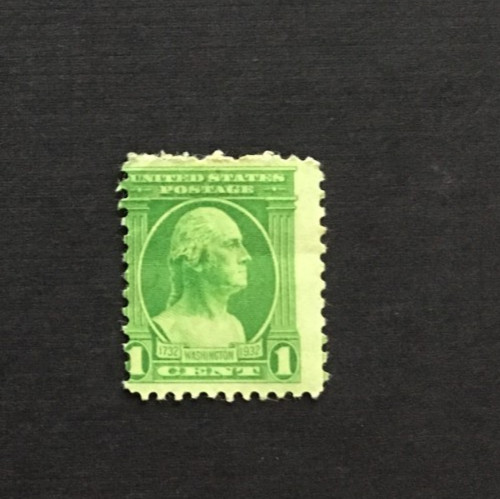 1 cent green Washington perf. shifted MNH OG