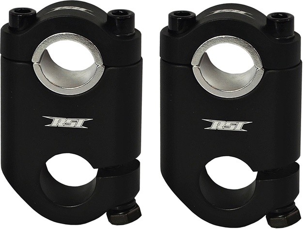 RSI Pivoting Snowmobile Handlebar Risers 2" Black