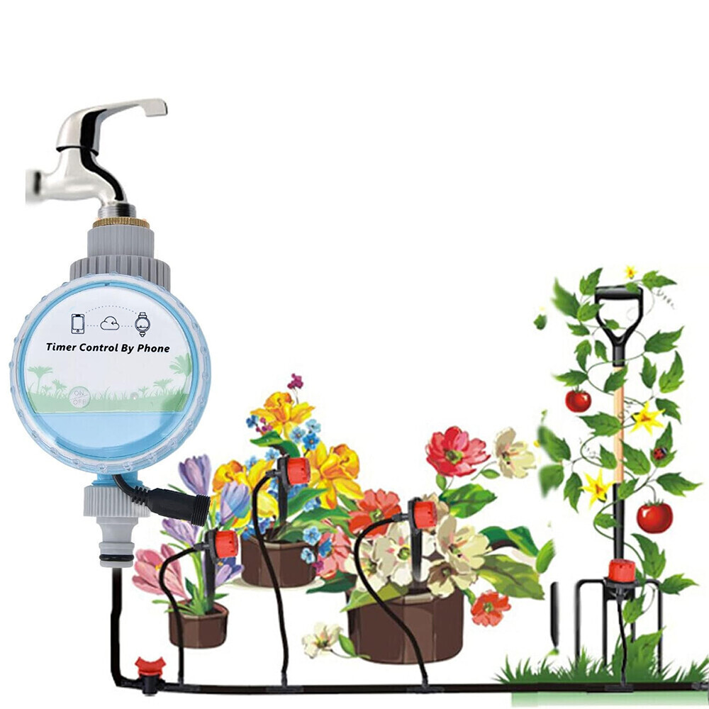WIFI Bluetooth Smart Garden Watering Timer Auto Irrigation Controller Valve UK ╏