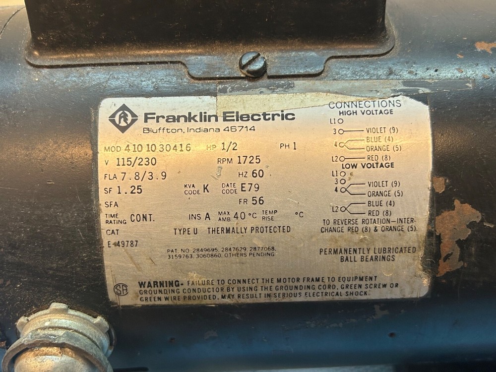 Alcatel 2008A Rotary Vane Vacuum Pump T0797