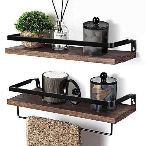 Qtip Holder Bathroom Set with Tray(4PCS) - 3 Pack Acrylic 4 Pack, Black
