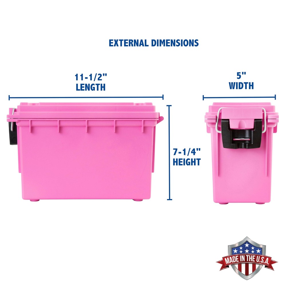 Sheffield Watertight Storage Box Secure Ammo Organizer with Carry Handle