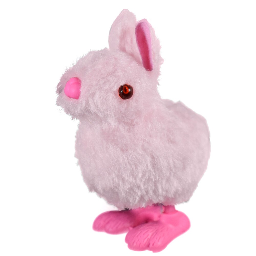 Wind Up Hopping Bunny Easter Egg Bunny 2 Pack (Pink)