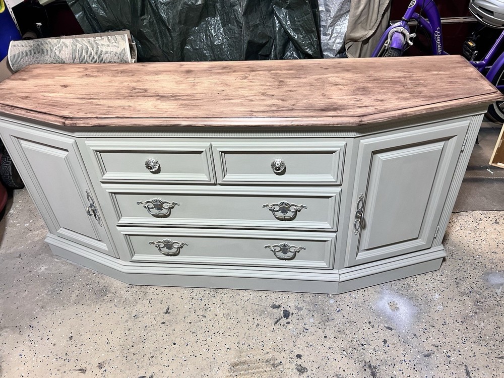 Lexington. Buffet finished in dried sage color.