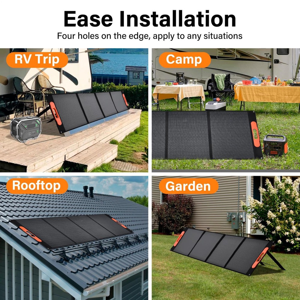 200W Portable Solar Panel 24% Efficiency Foldable Solar Panel