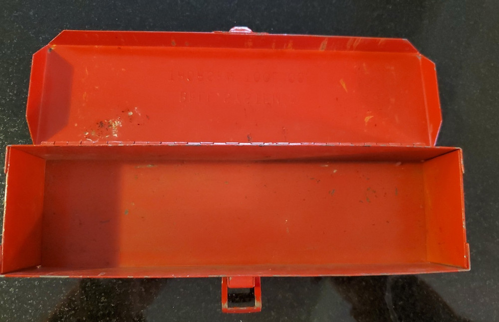 Vintage Bell System D THORSEN TOOL Co. Toolbox Metal ~ EMPTY