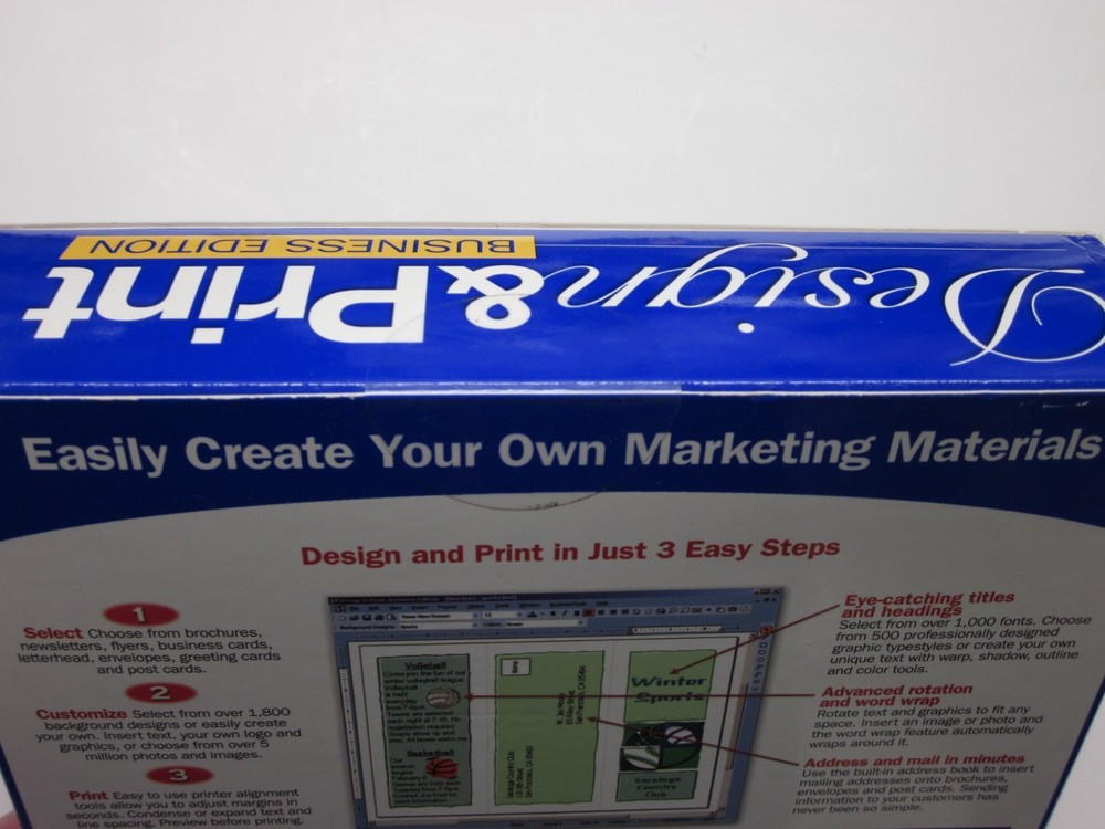 MySoftware Design & Print Business Edition For (Windows 98 ME 2000 XP)