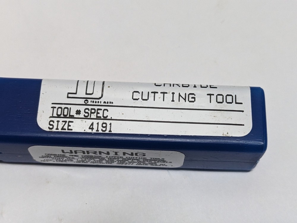 CJT Durapoint Size .4191 Solid Carbide Cutting Tool (NEW).