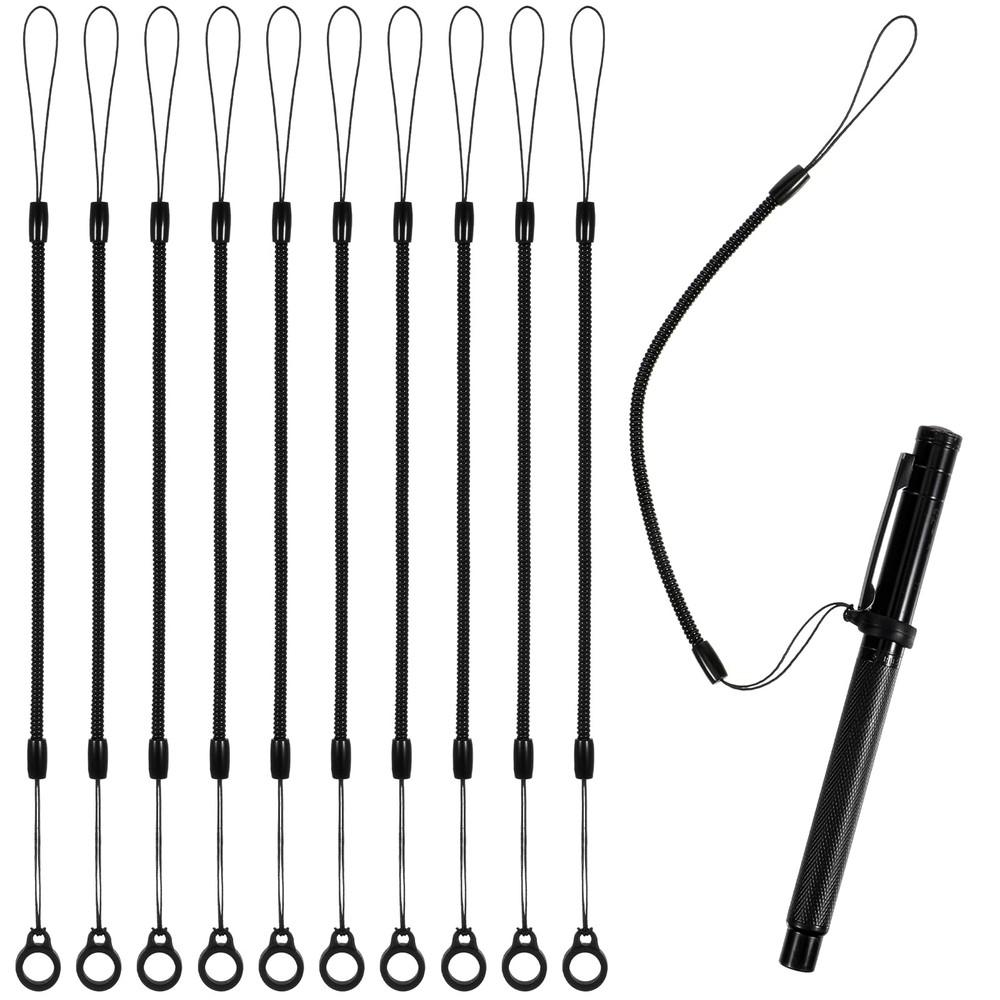 LIQWEI 10 Pcs Elastic Lanyard Tether, Retractable Pen Holder Leash with Chain...