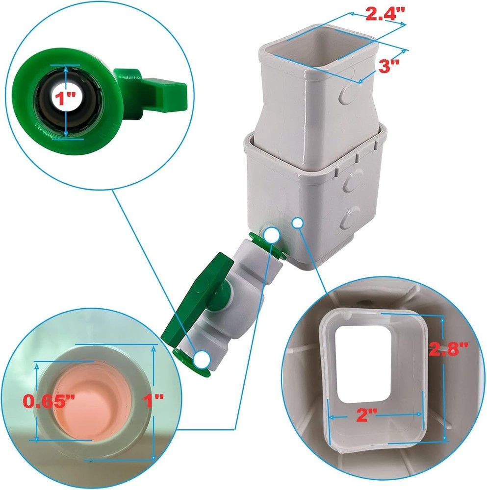 Rainwater Collection System, Gutter Downspout Diverter Kit Rain Barrel Diverter