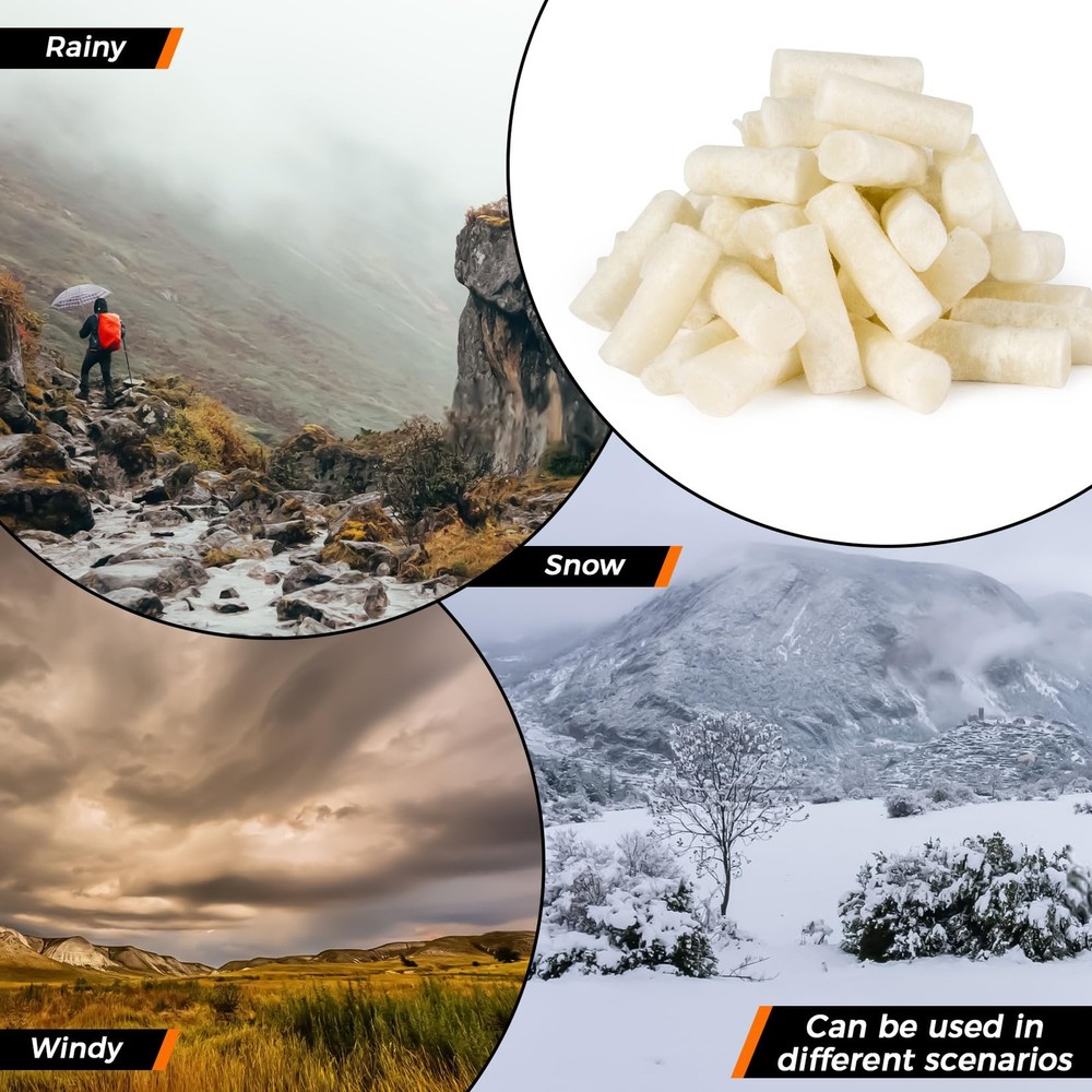 MAQIHAN Fire Starter - 25PACK Fire Plugs Fire Starter Survival Tool, Fire