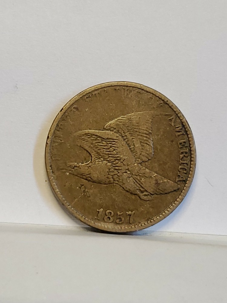 1857 Flying Eagle Penny#74h