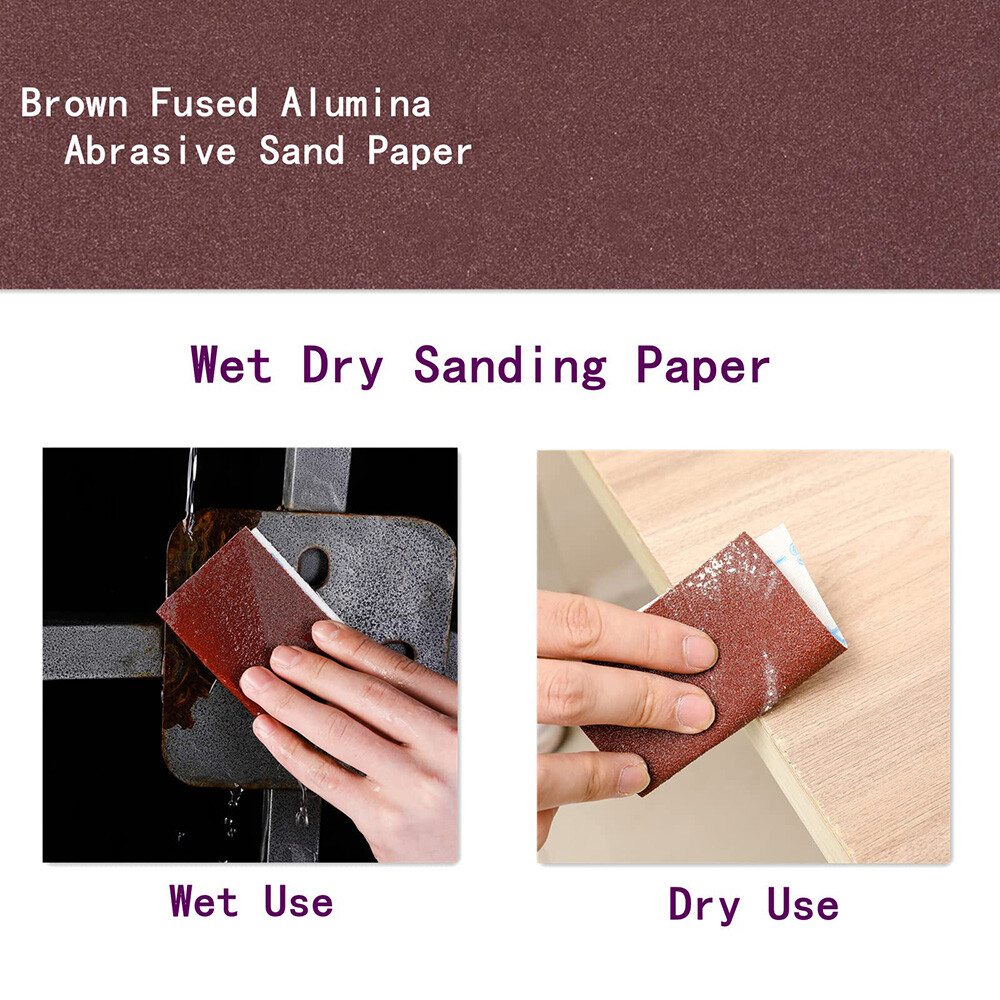 80-600 Grit Sandpaper Roll Emery Cloth Abrasive Sheets Sanding Strips Width 10cm