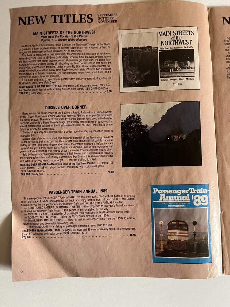 Interurban Press - Fall 1989