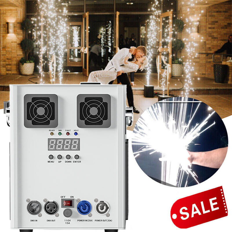 700W Cold Spark Machine Stage Effect DMX Firework Machine DJ Party Xmas