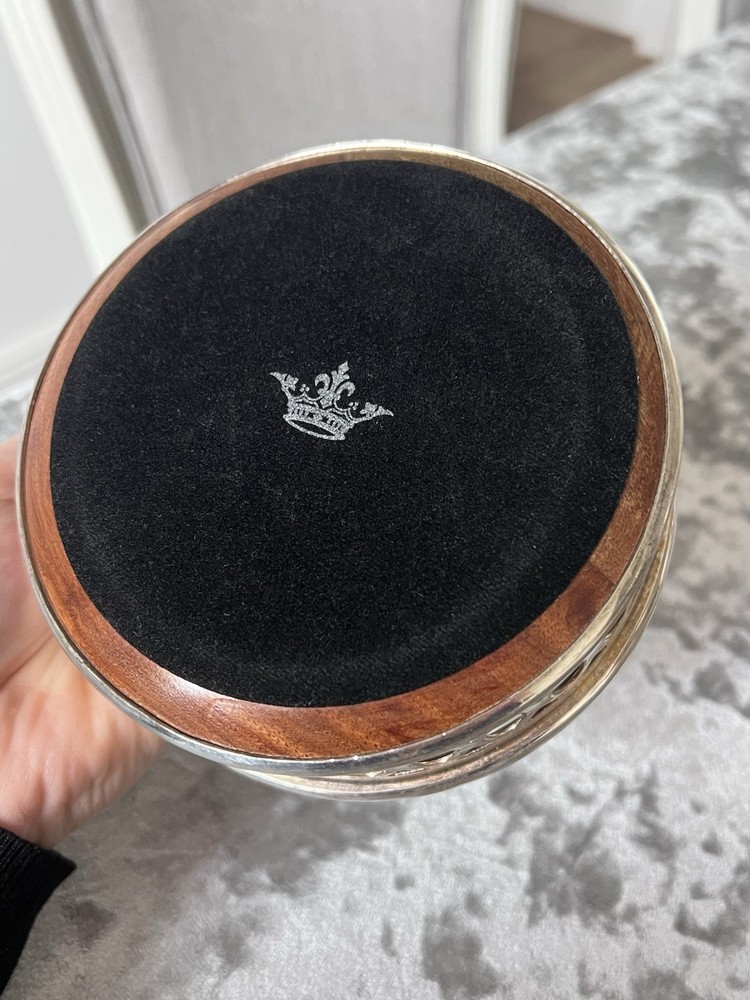 Decorative Silver Coloured Bottle Champagne Coaster Holder