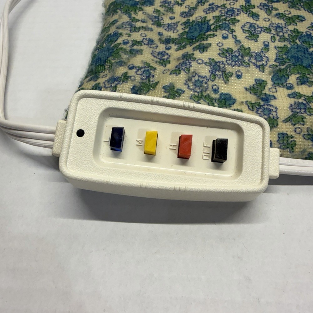 Vintage Northern Automatic Heating Pad Floral Pattern With Box