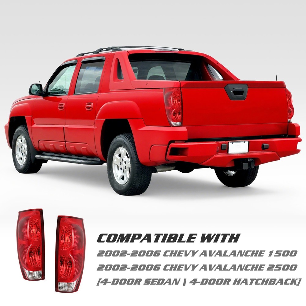For 2002-2006 Chevy Avalanche Tail light Passenger & Driver Side Replacement